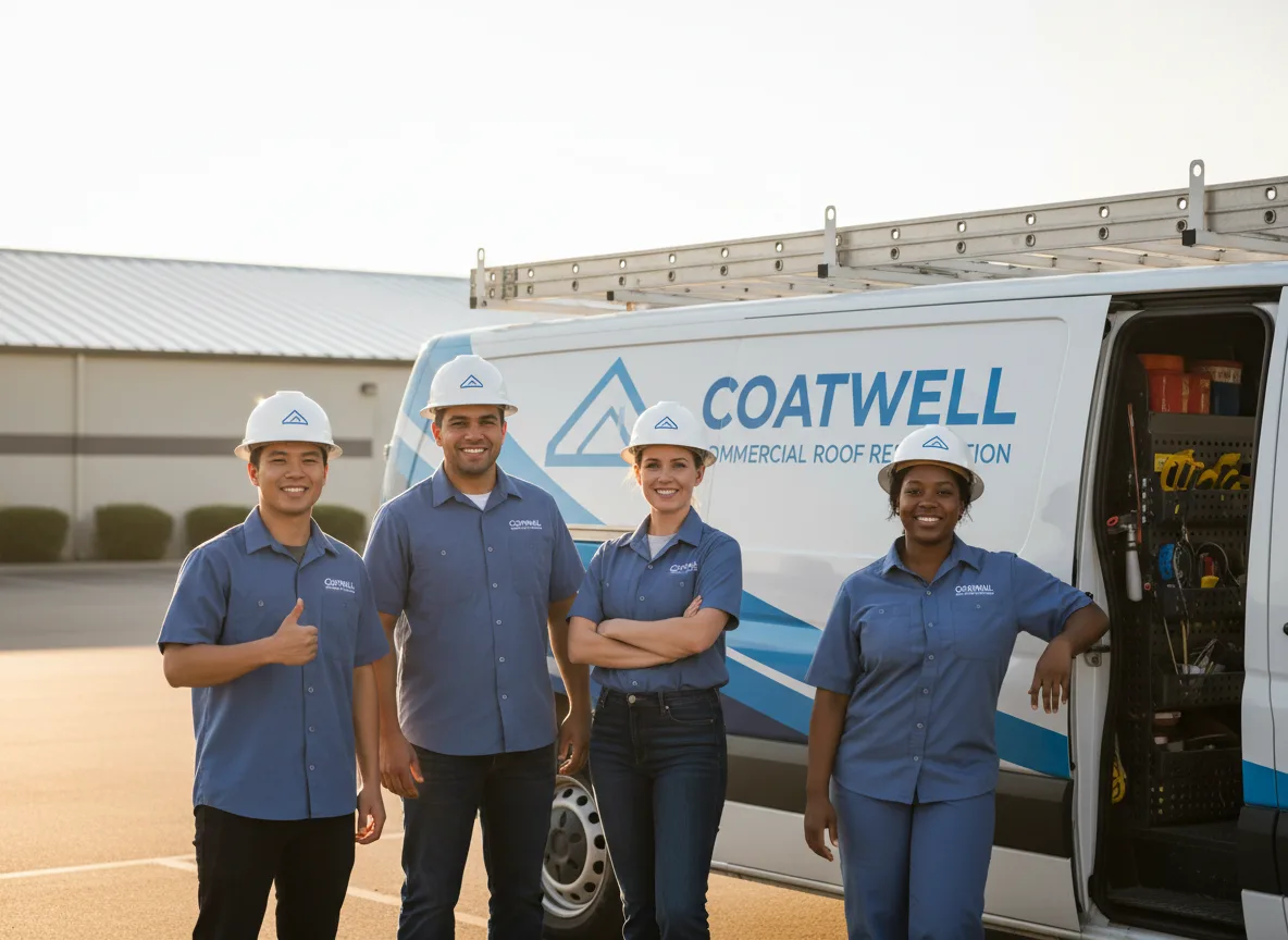 Commercial roof coating company in Tina, MO