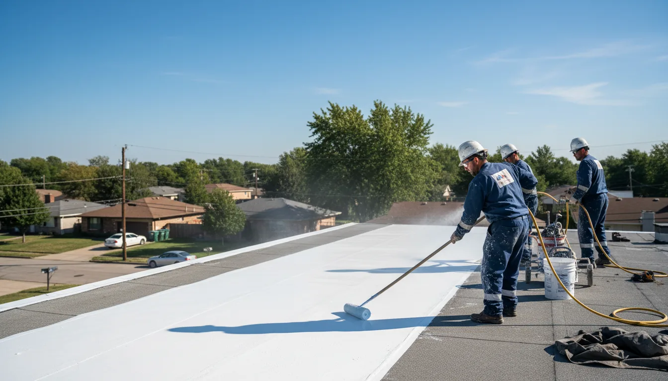 Commercial roof coating in Tina, MO near me